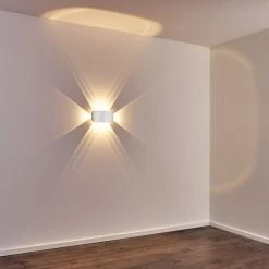 Hofstein Homad Wandleuchte LED Aluminium, 1-flammig -Wandleuchten Verkaufsgeschäft homad wandleuchte h3301272 do1 9