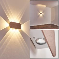 Hofstein Homad Wandleuchte LED Weiß, 1-flammig