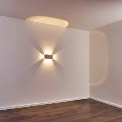 Hofstein Homad Wandleuchte LED Weiß, 1-flammig -Wandleuchten Verkaufsgeschäft homad wandleuchte h3301319 do1 9