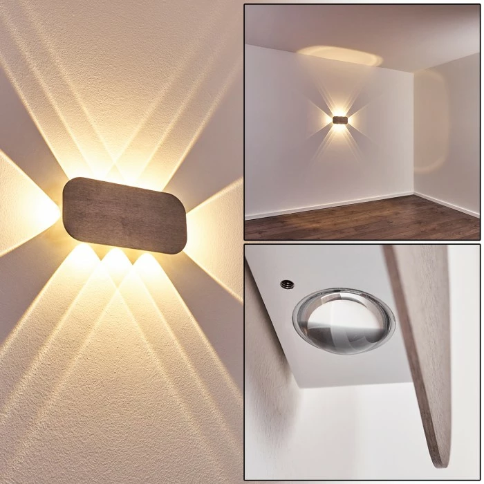 Hofstein Homad Wandleuchte LED Grau, 1-flammig 1 Hofstein Homad Wandleuchte LED Grau, 1-flammig