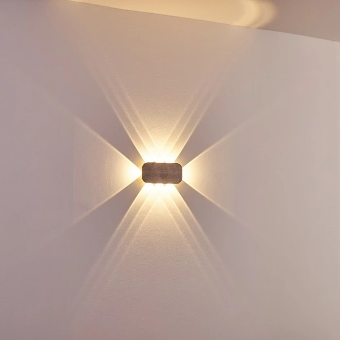 Hofstein Homad Wandleuchte LED Grau, 1-flammig 13 Hofstein Homad Wandleuchte LED Grau, 1-flammig – Bild 13