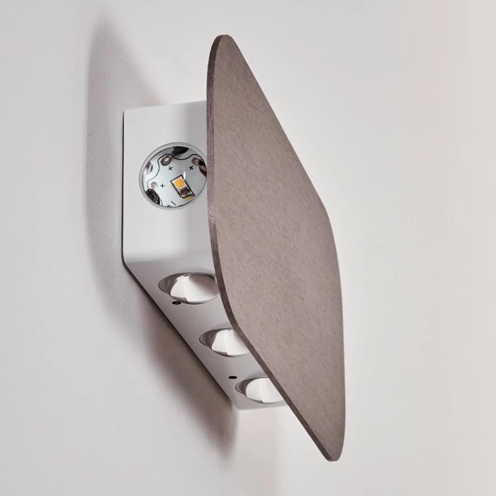 Hofstein Homad Wandleuchte LED Grau, 1-flammig 16 Hofstein Homad Wandleuchte LED Grau, 1-flammig – Bild 16