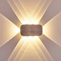 Hofstein Homad Wandleuchte LED Grau, 1-flammig 24 Hofstein Homad Wandleuchte LED Grau, 1-flammig -Wandleuchten Verkaufsgeschäft homad wandleuchte h3301333 do1 8