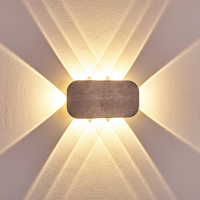 Hofstein Homad Wandleuchte LED Grau, 1-flammig 9 Hofstein Homad Wandleuchte LED Grau, 1-flammig – Bild 9