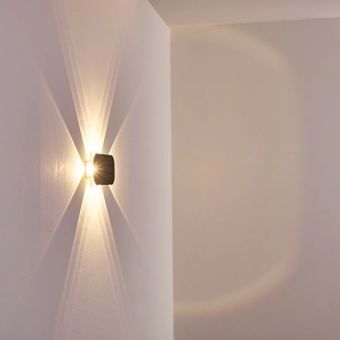 Hofstein Homad Wandleuchte LED Grau, 1-flammig 10 Hofstein Homad Wandleuchte LED Grau, 1-flammig – Bild 10