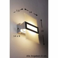 Honsel Leuchten Honsel Luz Wandleuchte LED Chrom, 1-flammig