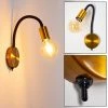 Hofstein Hovslund Wandleuchte Schwarz, Gold, 1-flammig
