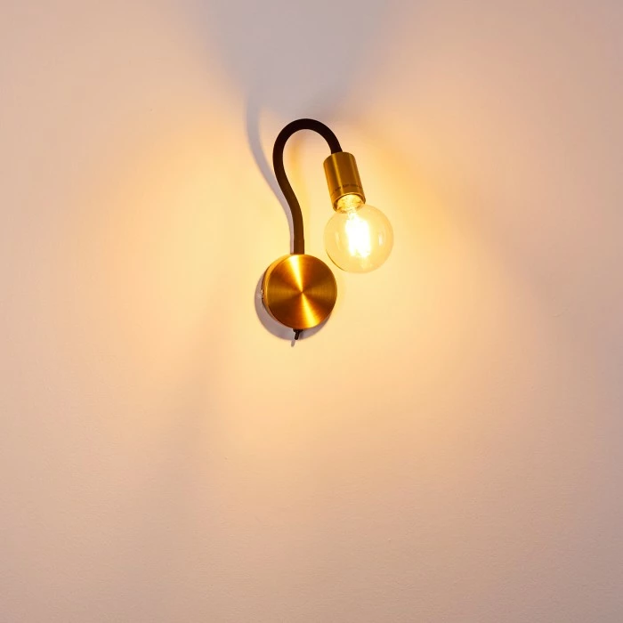 Hofstein Hovslund Wandleuchte Schwarz, Gold, 1-flammig 15 Hofstein Hovslund Wandleuchte Schwarz, Gold, 1-flammig – Bild 15