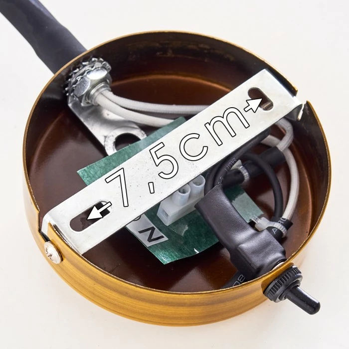 Hofstein Hovslund Wandleuchte Schwarz, Gold, 1-flammig 22 Hofstein Hovslund Wandleuchte Schwarz, Gold, 1-flammig – Bild 22