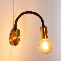 Hofstein Hovslund Wandleuchte Schwarz, Gold, 1-flammig 31 Hofstein Hovslund Wandleuchte Schwarz, Gold, 1-flammig -Wandleuchten Verkaufsgeschäft hovslund wandleuchte h3344170 9