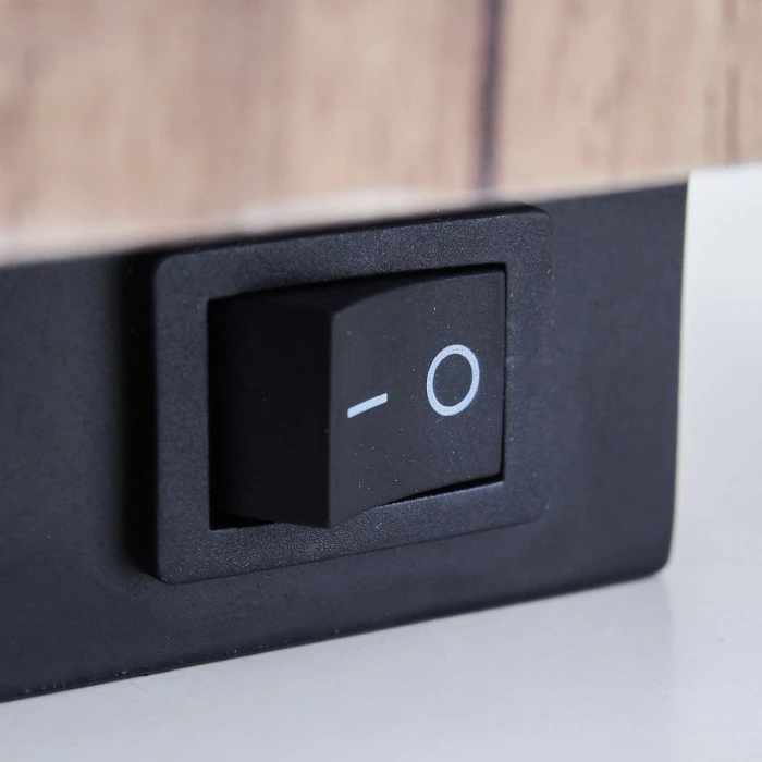 Hofstein Huddinge Wandleuchte Schwarz, Holz dunkel, 1-flammig 18 Hofstein Huddinge Wandleuchte Schwarz, Holz dunkel, 1-flammig – Bild 18