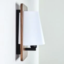 Hofstein Huddinge Wandleuchte Schwarz, Holz dunkel, 1-flammig 27 Hofstein Huddinge Wandleuchte Schwarz, Holz dunkel, 1-flammig -Wandleuchten Verkaufsgeschäft huddinge wandleuchte h3359754 8