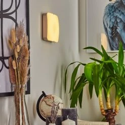 Hofstein Hutton Wandleuchte LED Nickel-Matt, 1-flammig