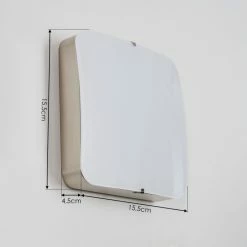 Hofstein Hutton Wandleuchte LED Nickel-Matt, 1-flammig -Wandleuchten Verkaufsgeschäft hutton wandleuchte h3550472 3