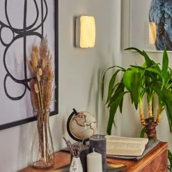 Hofstein Hutton Wandleuchte LED Nickel-Matt, 1-flammig -Wandleuchten Verkaufsgeschäft hutton wandleuchte h3550496 6