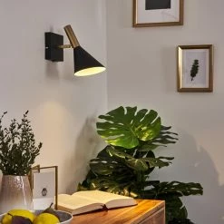 Hofstein Hybla Wandleuchte LED Schwarz, Gold, 1-flammig 18 Hofstein Hybla Wandleuchte LED Schwarz, Gold, 1-flammig -Wandleuchten Verkaufsgeschäft hybla wandleuchte h3412206 6