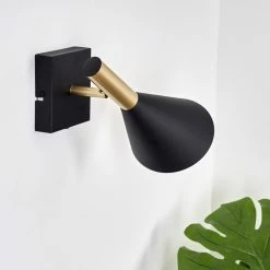 Hofstein Hybla Wandleuchte LED Schwarz, Gold, 1-flammig 21 Hofstein Hybla Wandleuchte LED Schwarz, Gold, 1-flammig -Wandleuchten Verkaufsgeschäft hybla wandleuchte h3412206 9