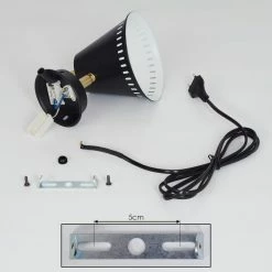 Hofstein Iasoa Wandleuchte Messing, Schwarz, 1-flammig 16 Hofstein Iasoa Wandleuchte Messing, Schwarz, 1-flammig -Wandleuchten Verkaufsgeschäft iasoa wandleuchte h3414958 4