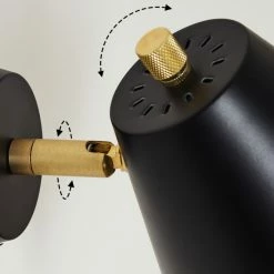 Hofstein Iasoa Wandleuchte Messing, Schwarz, 1-flammig 17 Hofstein Iasoa Wandleuchte Messing, Schwarz, 1-flammig -Wandleuchten Verkaufsgeschäft iasoa wandleuchte h3414958 5