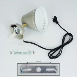 Hofstein Iasoa Wandleuchte Messing, Grau, 1-flammig -Wandleuchten Verkaufsgeschäft iasoa wandleuchte h3414972 4