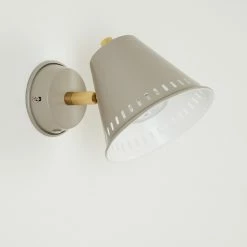 Hofstein Iasoa Wandleuchte Messing, Grau, 1-flammig -Wandleuchten Verkaufsgeschäft iasoa wandleuchte h3414972 7