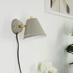 Hofstein Iasoa Wandleuchte Messing, Grau, 1-flammig -Wandleuchten Verkaufsgeschäft iasoa wandleuchte h3414972 9