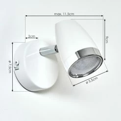 Hofstein Idlewild Wandleuchte LED Chrom, Weiß, 1-flammig 12 Hofstein Idlewild Wandleuchte LED Chrom, Weiß, 1-flammig -Wandleuchten Verkaufsgeschäft idlewild wandleuchte h3395172 3