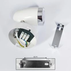 Hofstein Idlewild Wandleuchte LED Chrom, Weiß, 1-flammig 13 Hofstein Idlewild Wandleuchte LED Chrom, Weiß, 1-flammig -Wandleuchten Verkaufsgeschäft idlewild wandleuchte h3395172 4