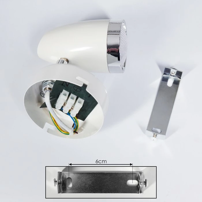 Hofstein Idlewild Wandleuchte LED Chrom, Weiß, 1-flammig 5 Hofstein Idlewild Wandleuchte LED Chrom, Weiß, 1-flammig – Bild 5