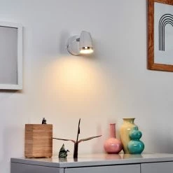 Hofstein Idlewild Wandleuchte LED Chrom, Weiß, 1-flammig 15 Hofstein Idlewild Wandleuchte LED Chrom, Weiß, 1-flammig -Wandleuchten Verkaufsgeschäft idlewild wandleuchte h3395172 6