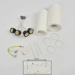 Hofstein Ililai Wandleuchte Wei&szlig;, 4-flammig -Wandleuchten Verkaufsgeschäft ililai wandleuchte h3557105 4