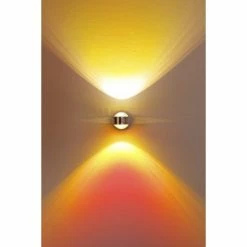 Hofstein Indore Wandleuchte LED Aluminium, 2-flammig 11 Hofstein Indore Wandleuchte LED Aluminium, 2-flammig -Wandleuchten Verkaufsgeschäft indore wandleuchte h349 gelb rot linse 3