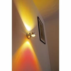 Hofstein Indore Wandleuchte LED Aluminium, 2-flammig 12 Hofstein Indore Wandleuchte LED Aluminium, 2-flammig -Wandleuchten Verkaufsgeschäft indore wandleuchte h349 gelb rot linse 4