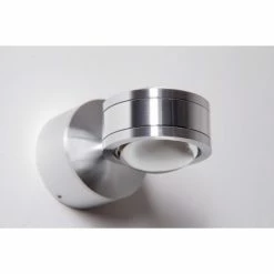 Hofstein Indore Wandleuchte LED Aluminium, 2-flammig -Wandleuchten Verkaufsgeschäft indore wandleuchte h349 gruen magenta linse 6