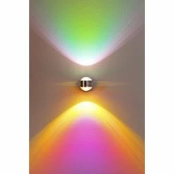 Hofstein Indore Wandleuchte LED Aluminium, 2-flammig -Wandleuchten Verkaufsgeschäft indore wandleuchte h349 gruen magenta linse 7