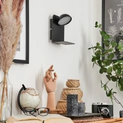 Hofstein Inkeroinen Wandleuchte LED Schwarz, 1-flammig -Wandleuchten Verkaufsgeschäft inkeroinen wandleuchte h3582022 11