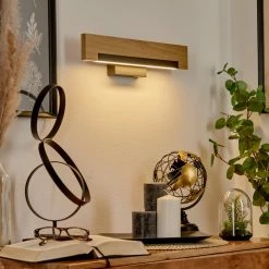 Hofstein Inzino Wandleuchte LED Schwarz, Naturfarben, 1-flammig -Wandleuchten Verkaufsgeschäft inzino wandleuchte h3570807 10