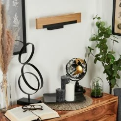 Hofstein Inzino Wandleuchte LED Schwarz, Naturfarben, 1-flammig -Wandleuchten Verkaufsgeschäft inzino wandleuchte h3570807 11