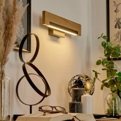 Hofstein Inzino Wandleuchte LED Schwarz, Naturfarben, 1-flammig -Wandleuchten Verkaufsgeschäft inzino wandleuchte h3570807 8