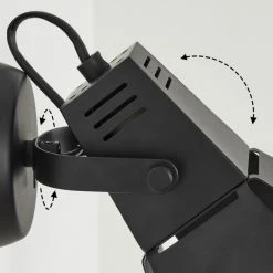 Hofstein Isanay Wandleuchte LED Schwarz, 1-flammig -Wandleuchten Verkaufsgeschäft isanay wandleuchte h3654095 5