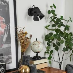 Hofstein Isanay Wandleuchte LED Schwarz, 1-flammig -Wandleuchten Verkaufsgeschäft isanay wandleuchte h3654095 9