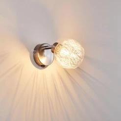 Hofstein Iskuras Wandleuchte Nickel-Matt, 1-flammig -Wandleuchten Verkaufsgeschäft iskuras wandleuchte h3226322 do2 14