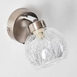 Hofstein Iskuras Wandleuchte Nickel-Matt, 1-flammig -Wandleuchten Verkaufsgeschäft iskuras wandleuchte h3226322 do2 9