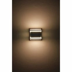 Hofstein Jaipur Wandleuchte LED Edelstahl, 1-flammig -Wandleuchten Verkaufsgeschäft jaipur wandleuchte h389led 3