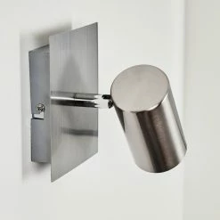 Hofstein Javel Wandleuchte Nickel-Matt, Chrom, 1-flammig -Wandleuchten Verkaufsgeschäft javel wandleuchte h3452639 10