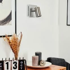 Hofstein Javel Wandleuchte Nickel-Matt, Chrom, 1-flammig -Wandleuchten Verkaufsgeschäft javel wandleuchte h3452639 11