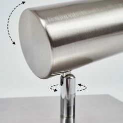 Hofstein Javel Wandleuchte Nickel-Matt, Chrom, 1-flammig -Wandleuchten Verkaufsgeschäft javel wandleuchte h3452639 2