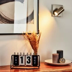 Hofstein Javel Wandleuchte Nickel-Matt, Chrom, 1-flammig -Wandleuchten Verkaufsgeschäft javel wandleuchte h3452639 8