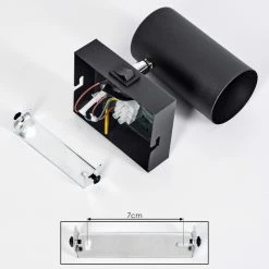 Hofstein Javel Wandleuchte Schwarz, 1-flammig -Wandleuchten Verkaufsgeschäft javel wandleuchte h3563922 4