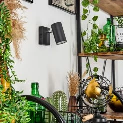 Hofstein Javel Wandleuchte Schwarz, 1-flammig -Wandleuchten Verkaufsgeschäft javel wandleuchte h3563922 9